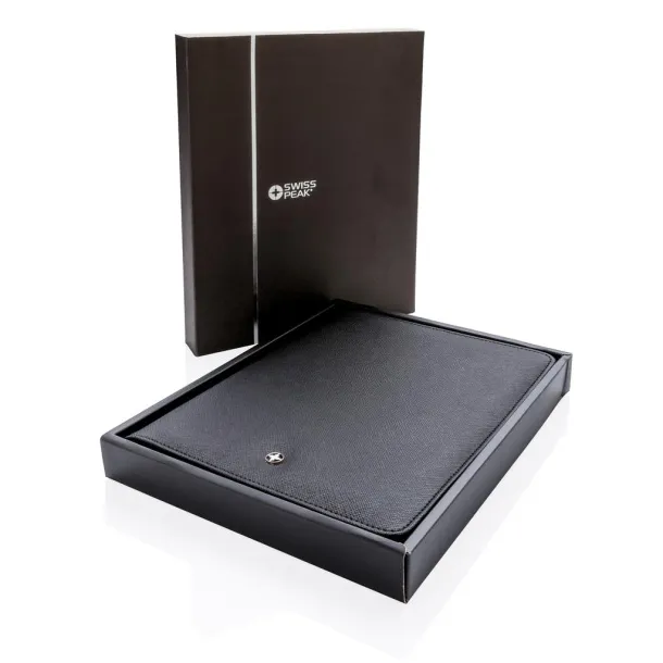  Swiss Peak Heritage A5 portfolio with zipper Black