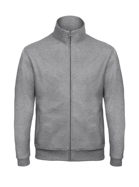  Unisex pulover s patentnim zatvaračem, 270 g/m² - B&C Heather Grey