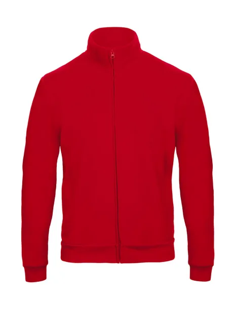  Unisex pulover s patentnim zatvaračem, 270 g/m² - B&C Crvena