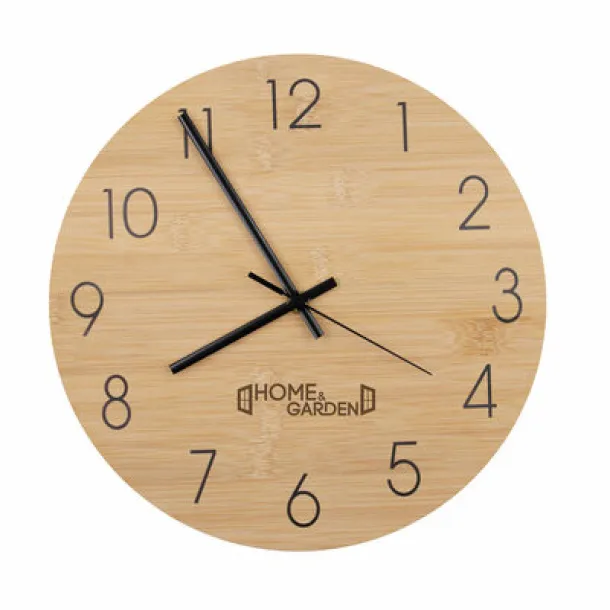 Imani Bamboo wall clock wood