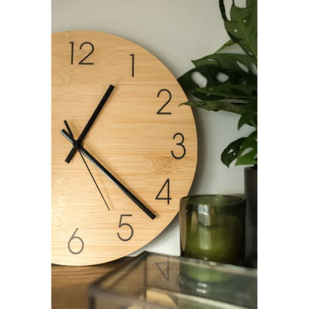 Imani Bamboo wall clock wood