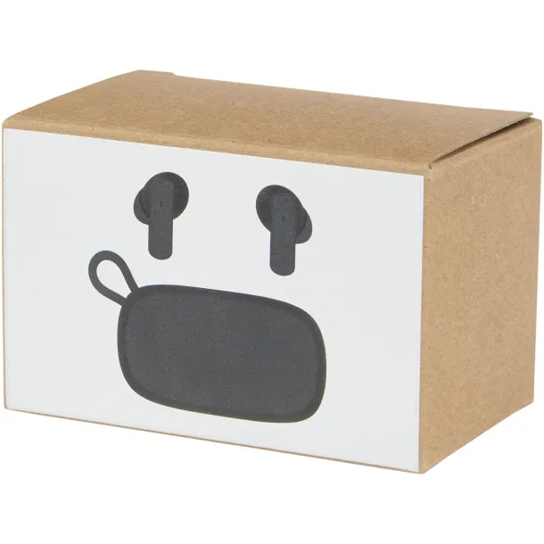 Loop recycled plastic TWS earbuds Solid black