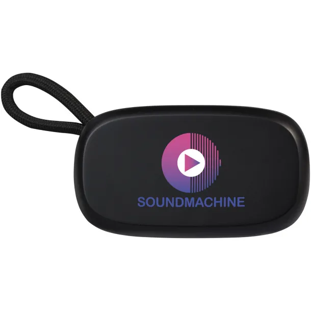Loop recycled plastic TWS earbuds Solid black