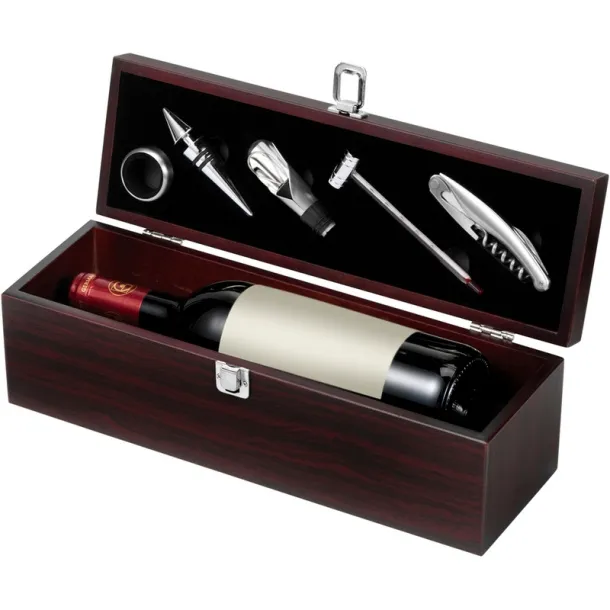  Wine set, 5 pcs wood