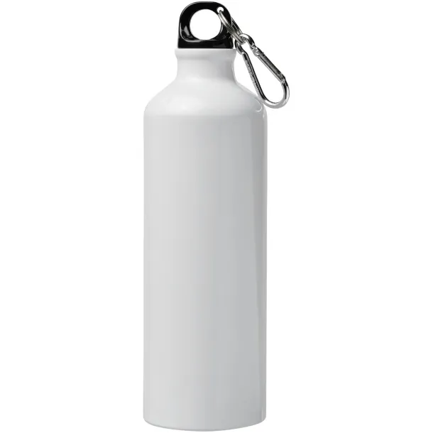 Pacific 770 ml sublimation sport bottle with carabiner - Bullet White