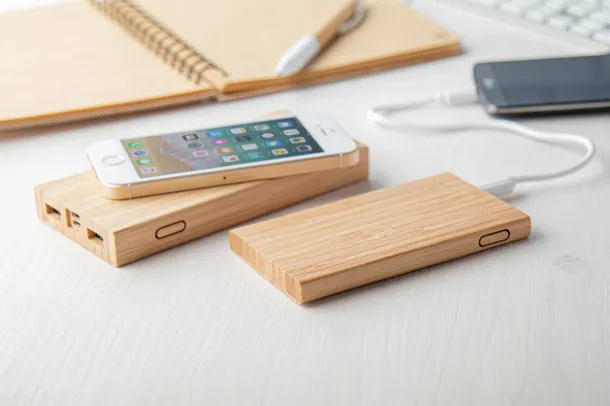 Booster USB prijenosna baterija, 4 000 mAh Prirodna