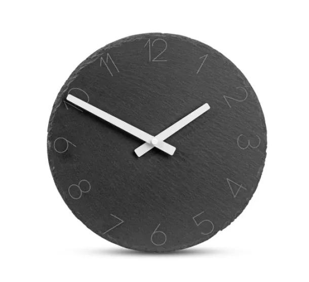 AIDEN Stone clock Graphite