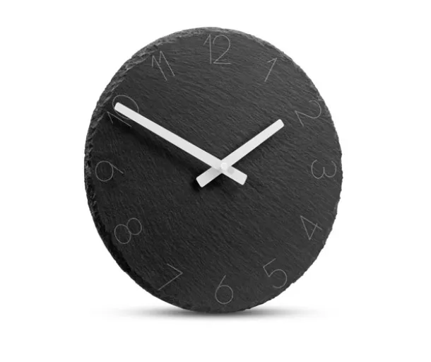 AIDEN Stone clock Graphite