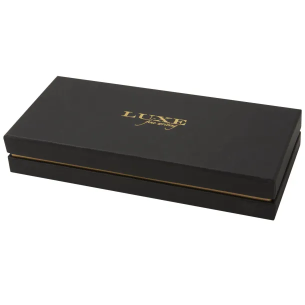 Verse poklon set kemijska olovka i privjesak za ključeve - Luxe Solid black