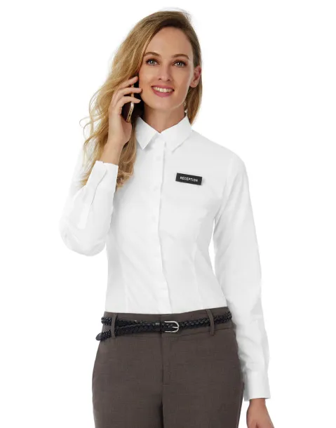  Black Tie LSL/women Poplin Shirt - B&C