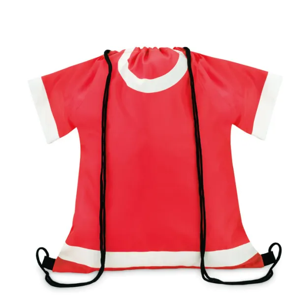 T-DRAW 210D polyester drawstring bag Red