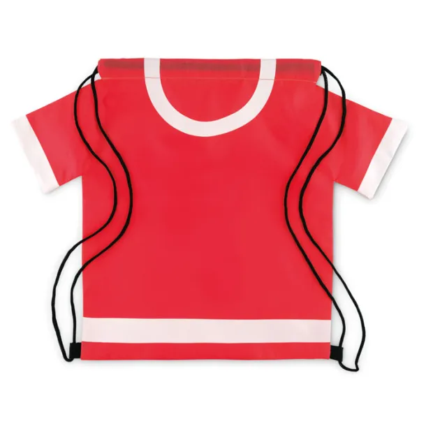 T-DRAW 210D polyester drawstring bag Red