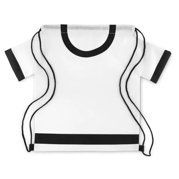 T-DRAW 210D polyester drawstring bag White