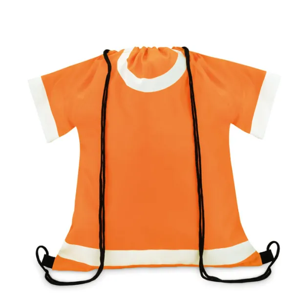 T-DRAW 210D polyester drawstring bag Orange