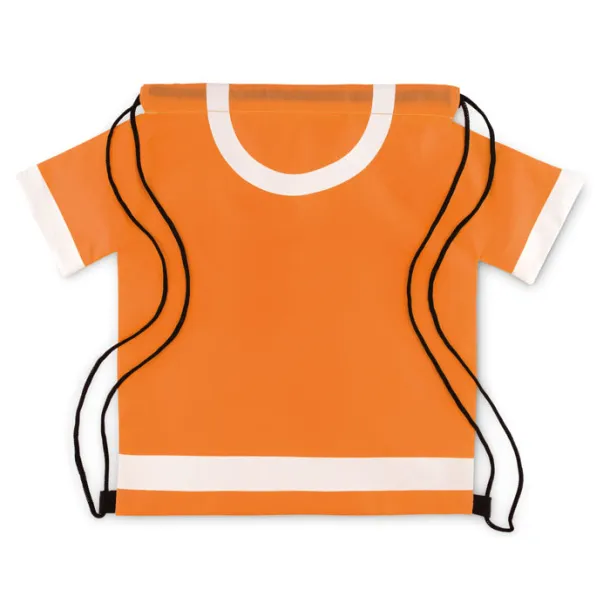 T-DRAW 210D polyester drawstring bag Orange
