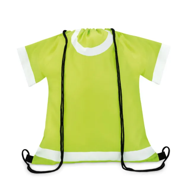 T-DRAW 210D polyester drawstring bag Lime