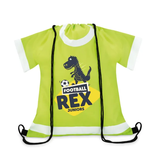 T-DRAW 210D polyester drawstring bag Lime