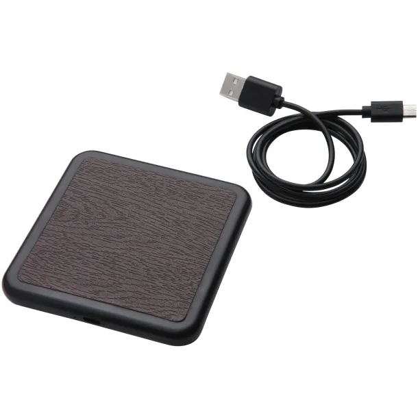 Solstice wireless charging pad - Avenue Espresso brown