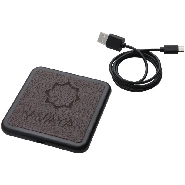 Solstice wireless charging pad - Avenue Espresso brown