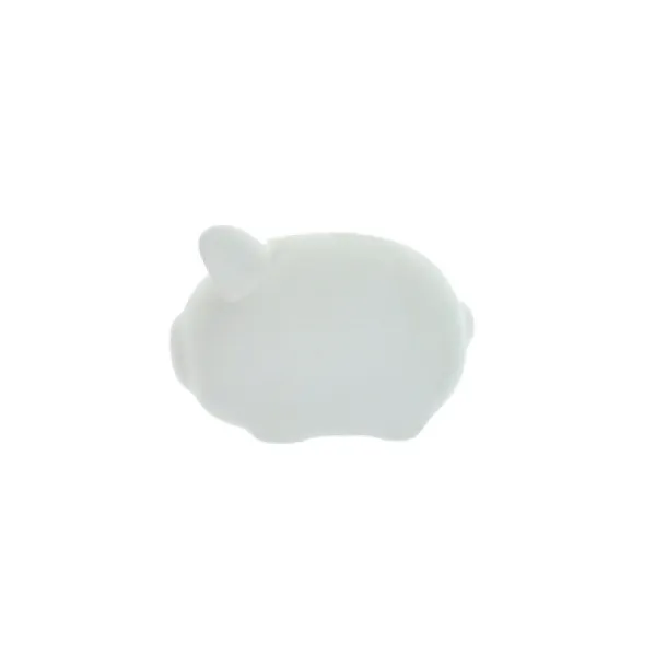  Plaster piggy bank white