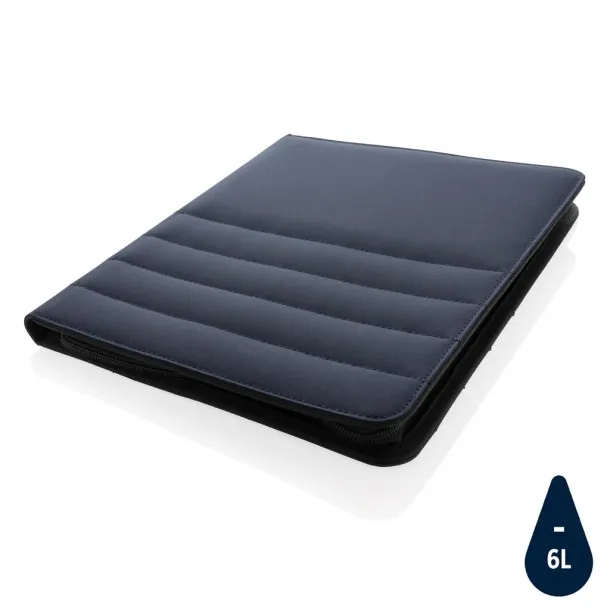  Impact AWARE™ RPET A4 portfolio with zipper - XD Xclusive Navy Blue 