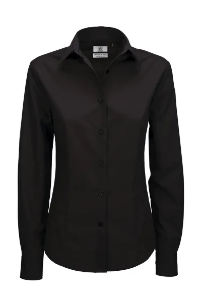  Smart LSL/women Poplin Shirt - B&C Black