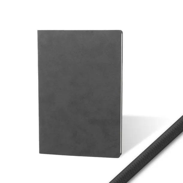 NUBUCK ECO MAXI B5 notebook with flexible covers Gray