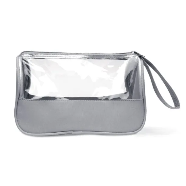 PLAS Toiletry bag microfiber w PVC Grey