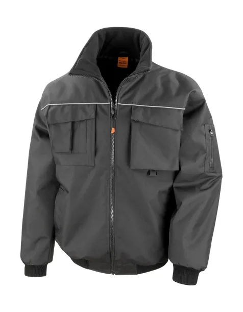  Work-Guard Sabre Pilot Jacket - Result Work-Guard Black