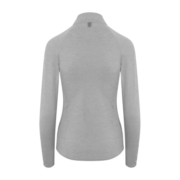  Ženska cool fit 1/2 zip majica - Just Cool Silver Grey