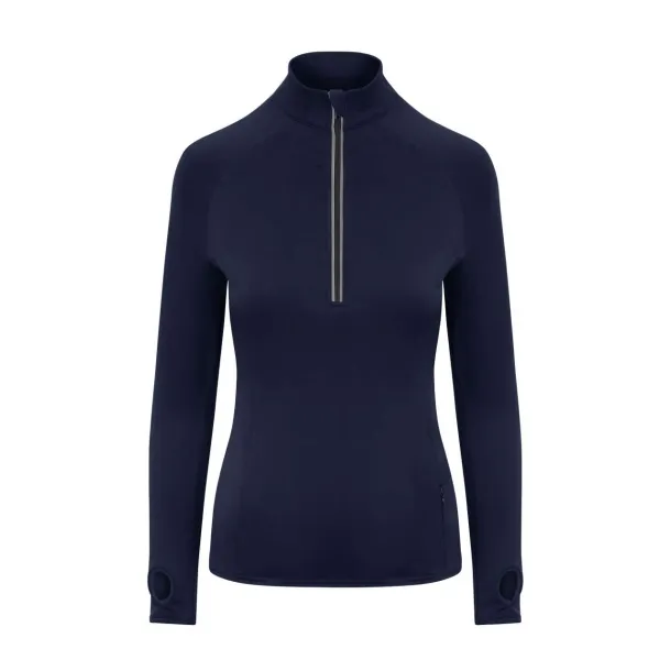  Ženska cool fit 1/2 zip majica - Just Cool New French Navy