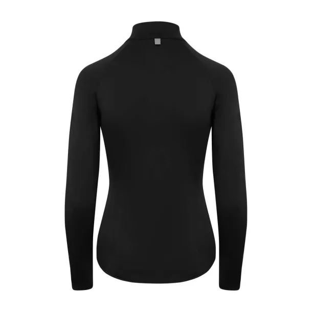  Ženska cool fit 1/2 zip majica - Just Cool Crna