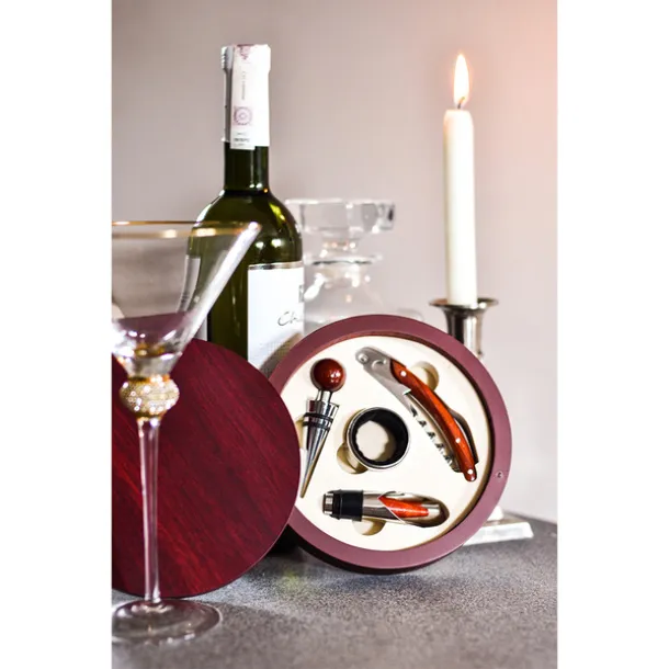 LIMOGES wine set Maroon