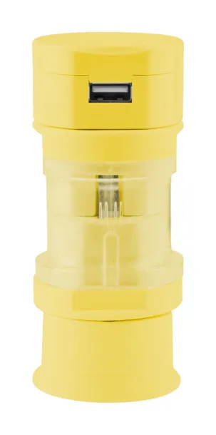 Tribox travel adapter Yellow