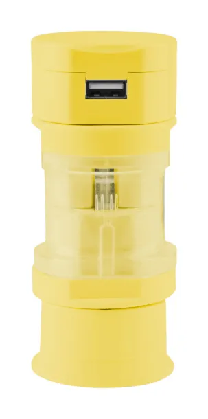 Tribox travel adapter Yellow