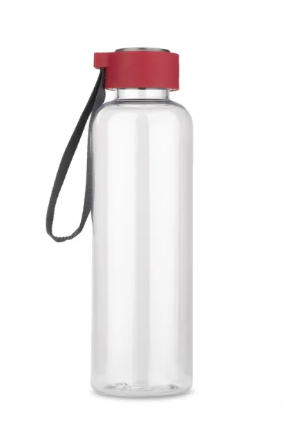 CLEAR Water bottle  500 ml Red