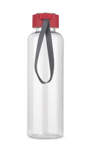 CLEAR Water bottle  500 ml Red