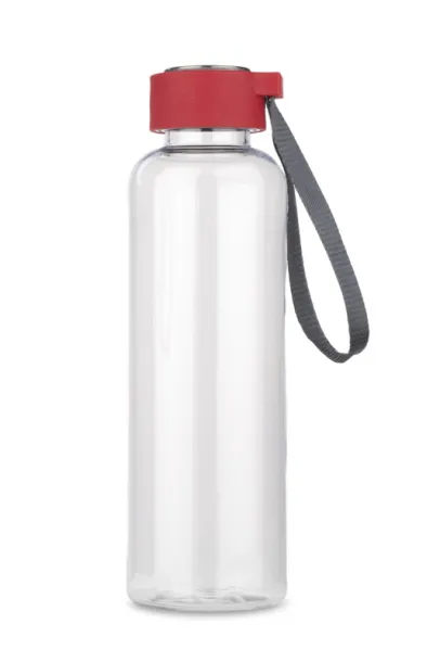 CLEAR Water bottle  500 ml Red