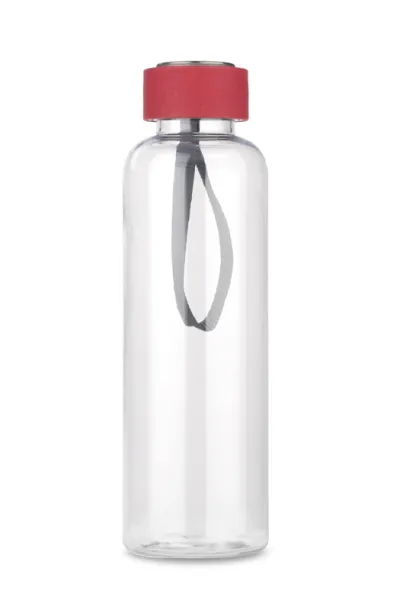 CLEAR Water bottle  500 ml Red