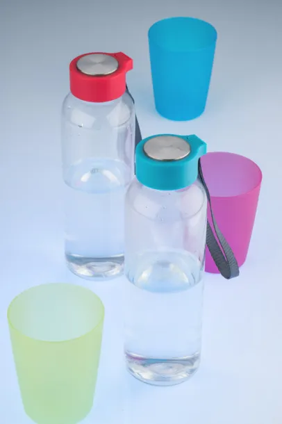 CLEAR Water bottle  500 ml błękitny