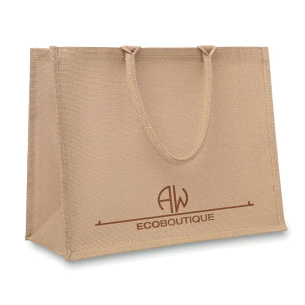 BRICK LANE Jute shopping bag Beige