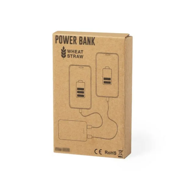  Wheat straw power bank 5000 mAh neutral