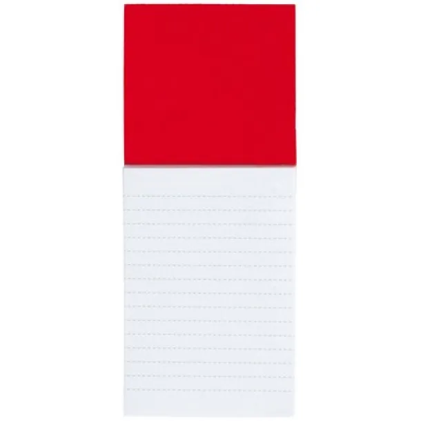  Notebook approx. A6 (lined sheets) with magnet red