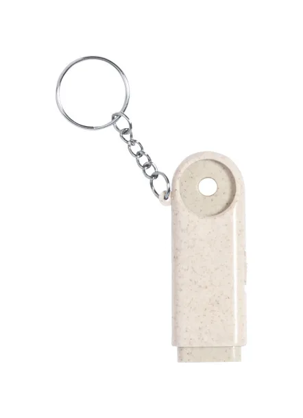 Evelyn trolley coin keyring Natural