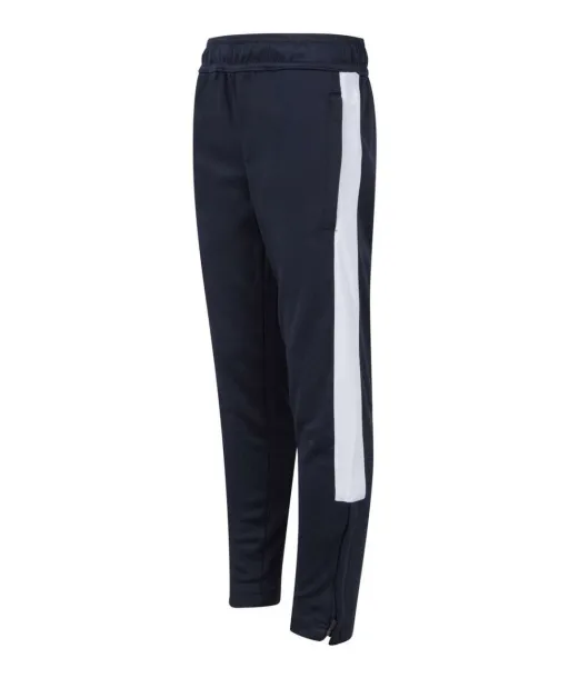  KID'S KNITTED TRACKSUIT PANTS - Finden + Hales Navy White