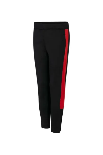  KID'S KNITTED TRACKSUIT PANTS - Finden + Hales Black Red