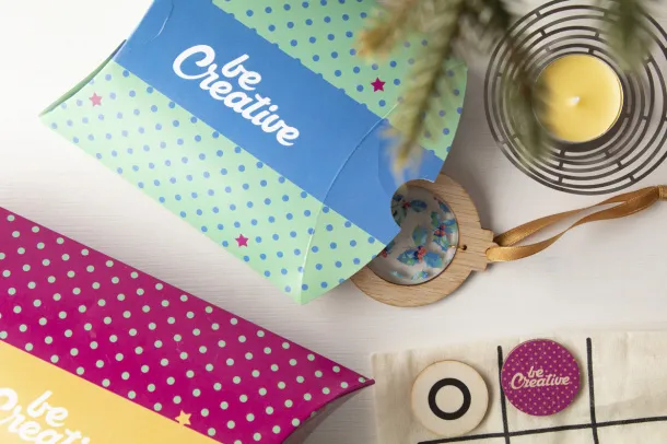 CreaBox Pillow S personalizirana poklon kutija u obliku jastuka Bijela