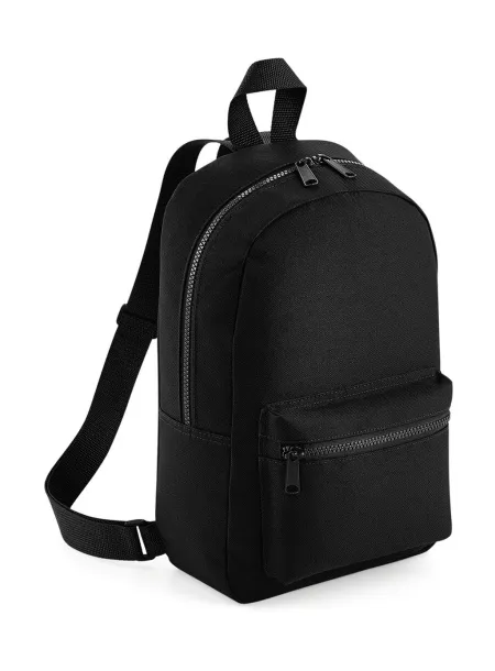  Mini Essential Fashion Backpack - Bagbase Black