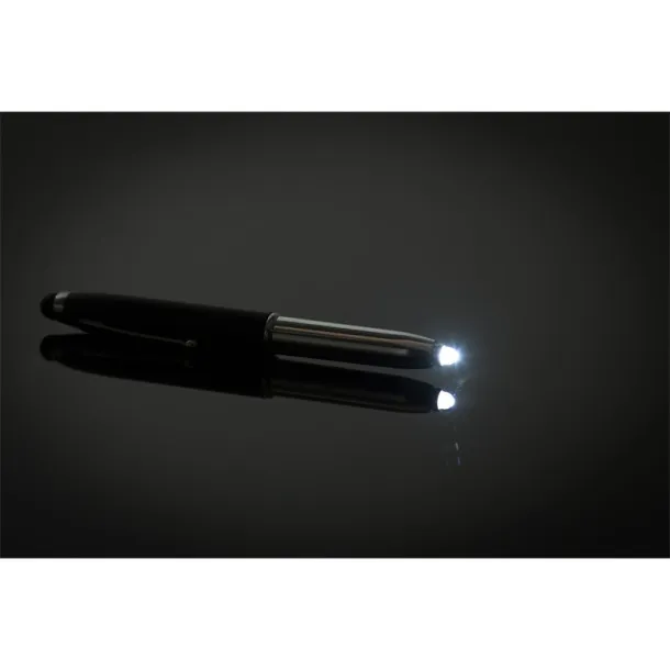 LED PEN LIGHT ballpoint pen with LED flashlight and stylus Red