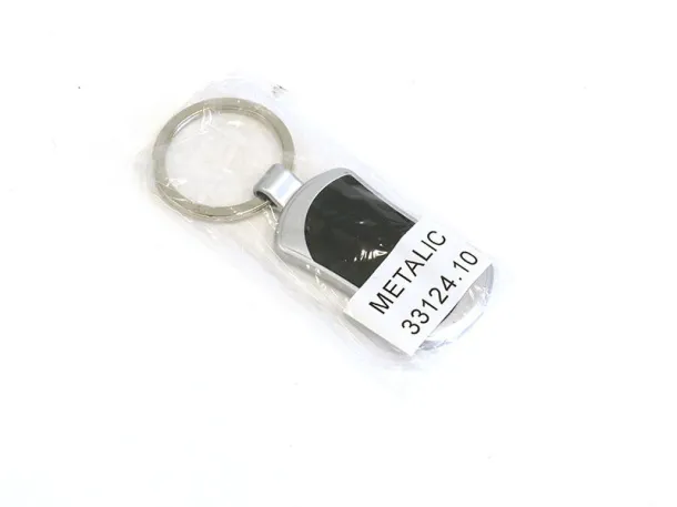 METALIC plastic key holder with plate Black